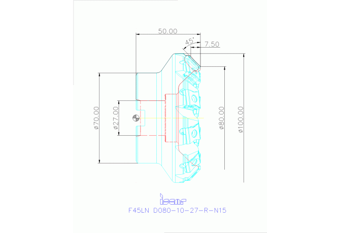 F45LN D080-10-27-R-N15