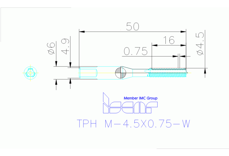 TPH M-4.5X0.75-W HS