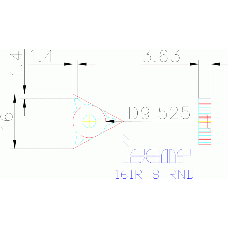 16IR 8 RND IC908