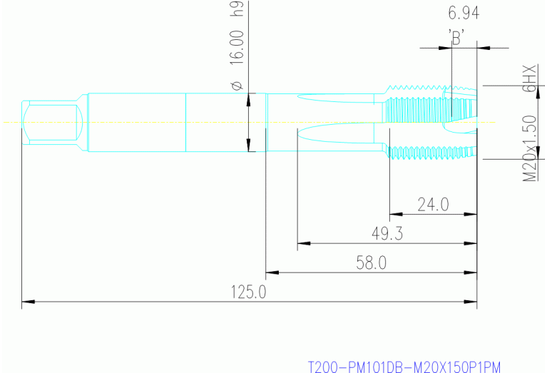 T200-PM101DB-M20X150P1PM