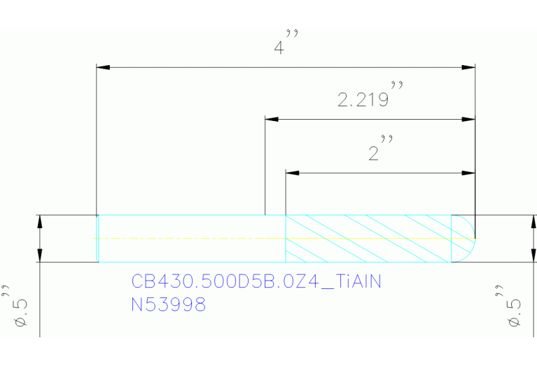 CB430.500D5B.0Z4 TIALN