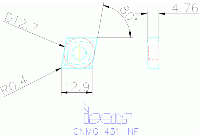 CNMG 120404-NF IC907