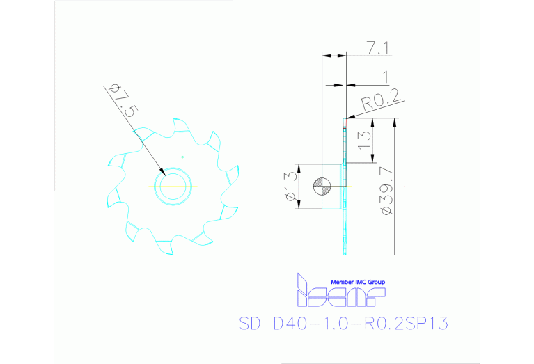 SD D40-1.0-R0.2SP13 IC908