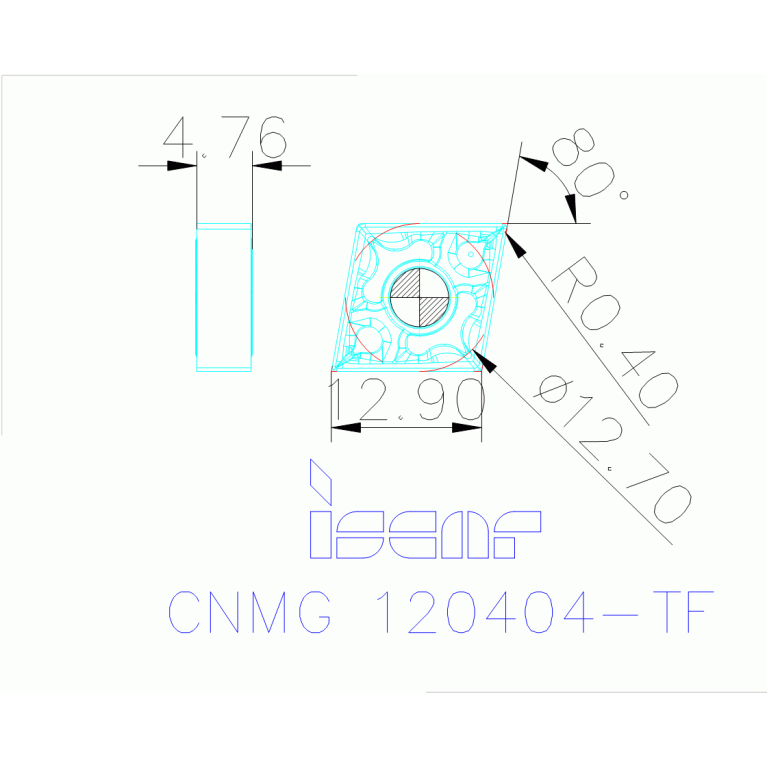 CNMG 120404-TF IC907