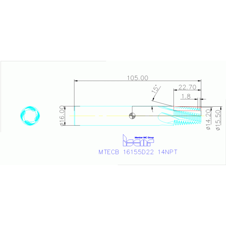 MTECB 16155D22 14NPT IC908