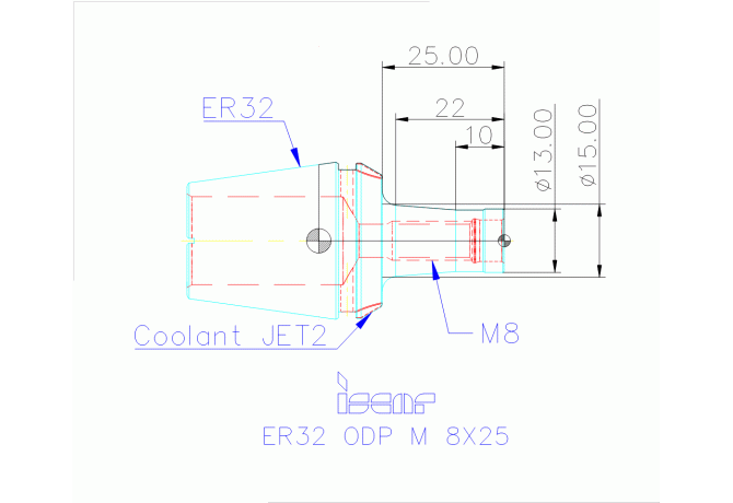 ER32 ODP M 8X25