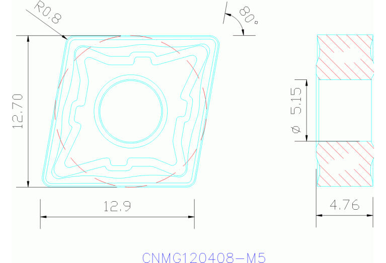 CNMG120408-M5 TP40