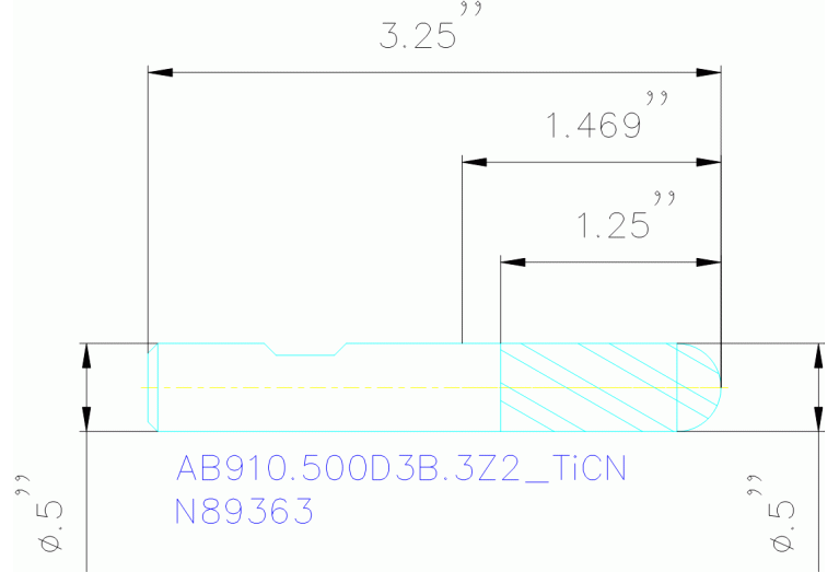 AB910.500D3B.3Z2 TICN
