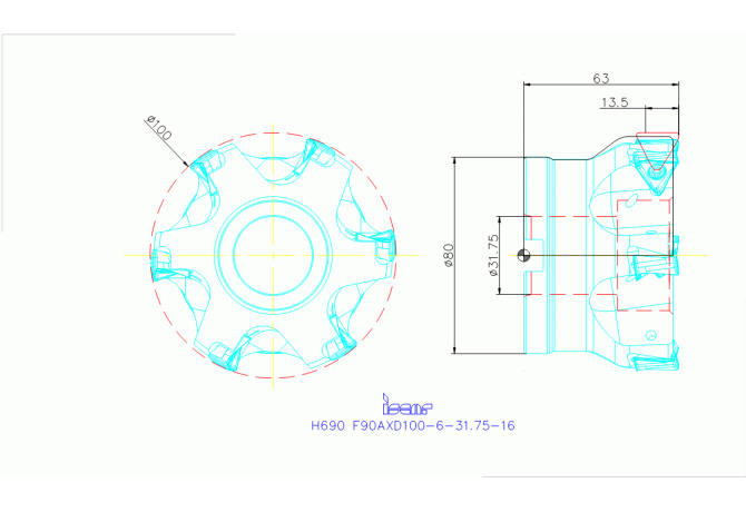H690 F90AXD100-6-31.75-16