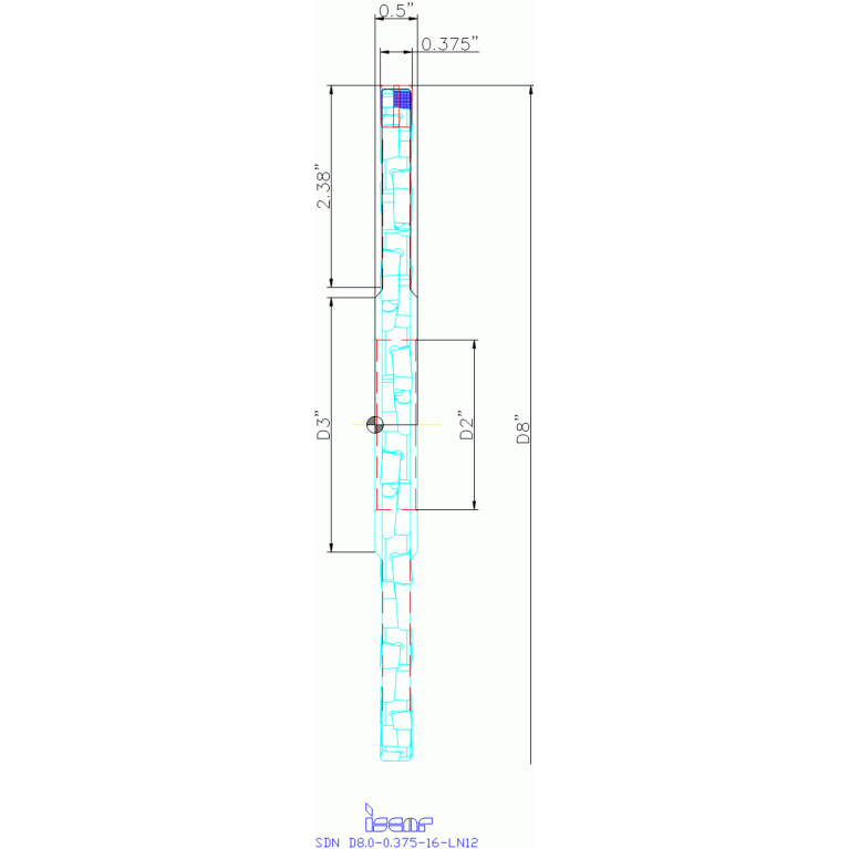 SDN D8.0-0.375-16-LN12