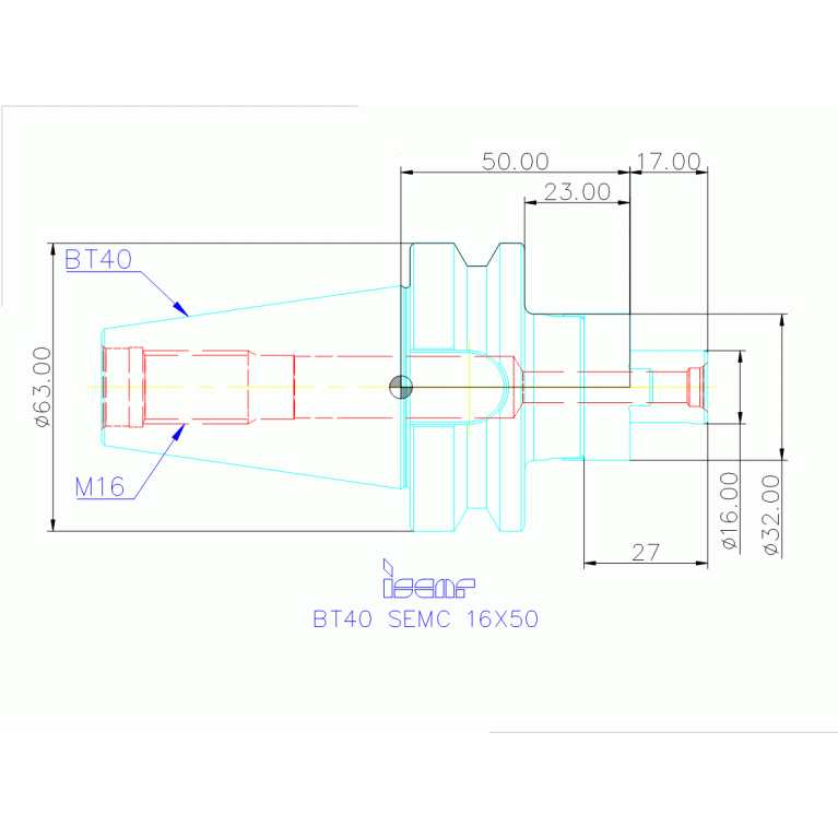 BT40 SEMC 16X50