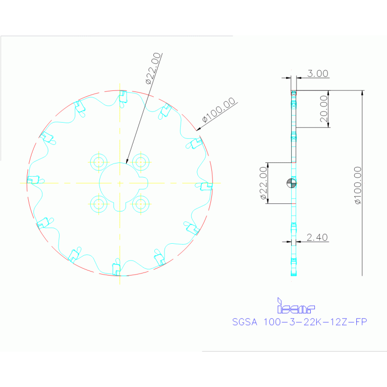 SGSA 100-3-22K-12Z-FP