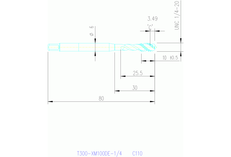 T300-XM100DE-1/4 C110