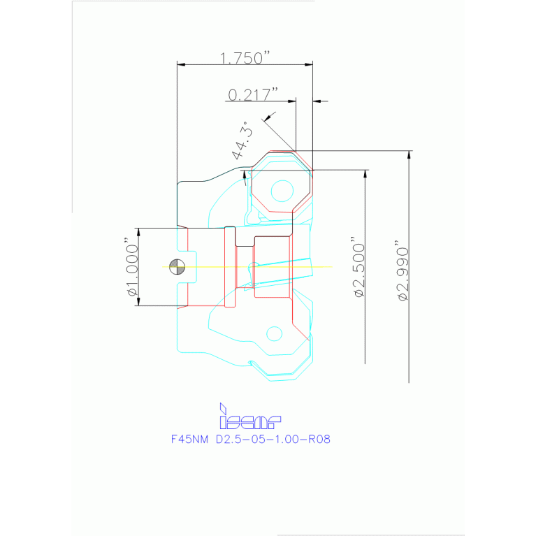 F45NM D2.5-05-1.00-R08