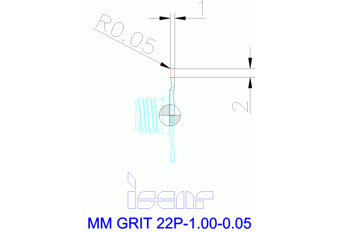 MM GRIT 22P-1.00-0.05 IC528