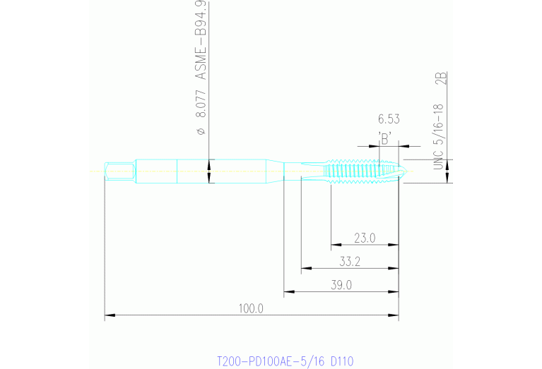 T200-PD100AE-5/16 D110