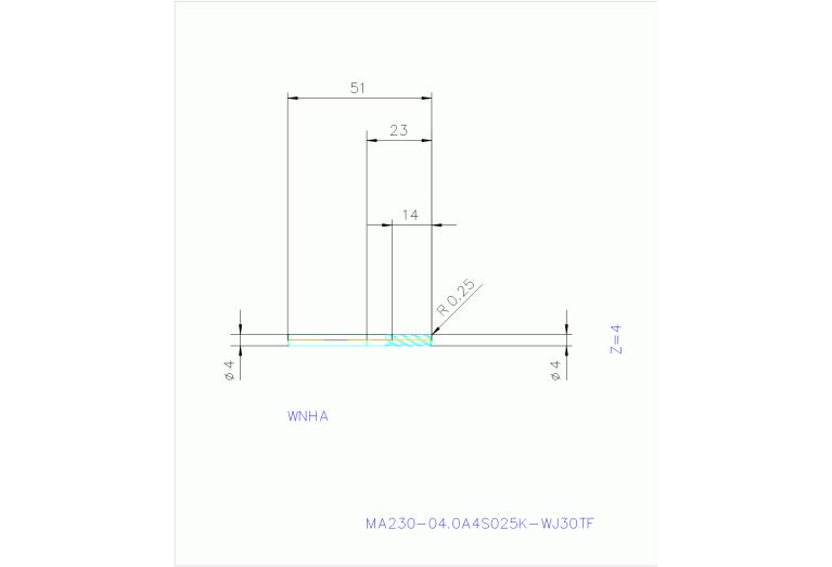 MA230-04.0A4S025K-WJ30TF