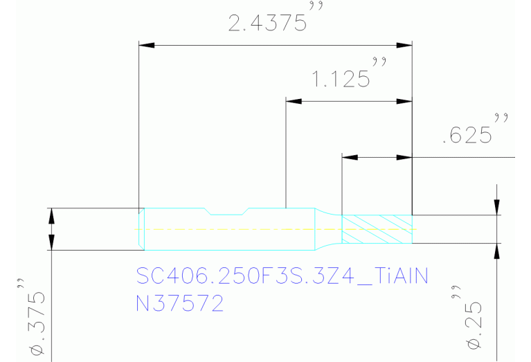 SC406.250F3S.3Z4 TIALN
