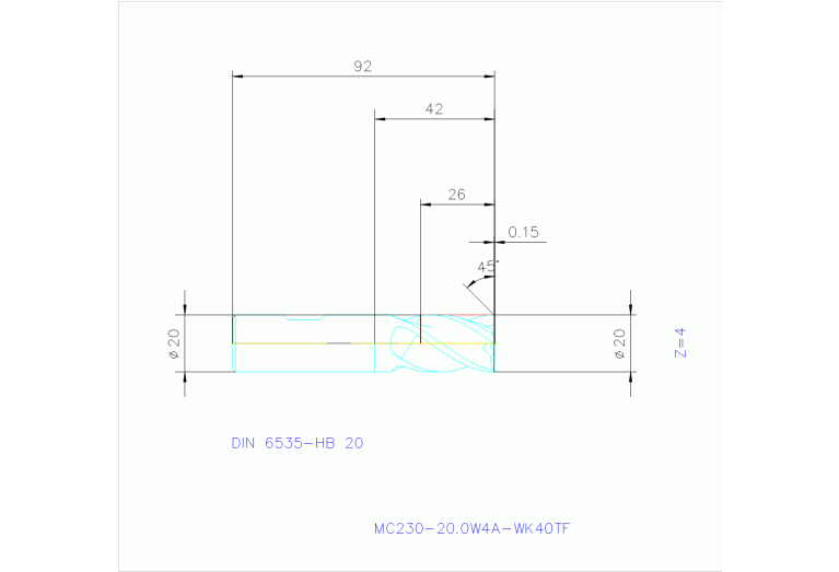 MC230-20.0W4A-WK40TF