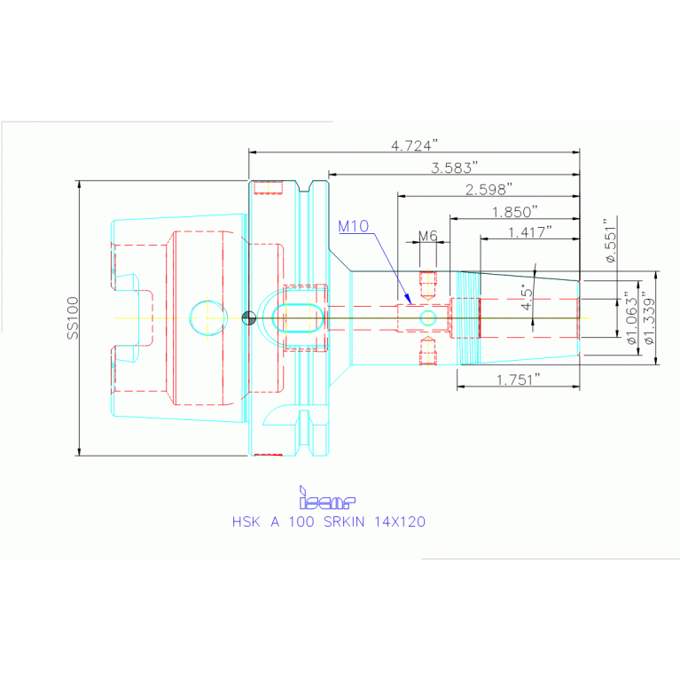HSK A100 SRKIN14X120