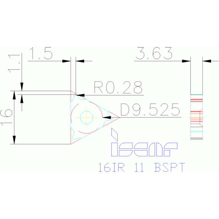 16IR 11 BSPT IC250