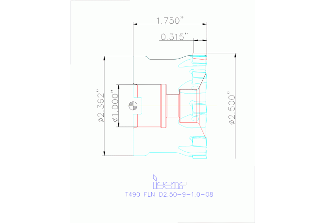 T490 FLN D2.50-9-1.0-08