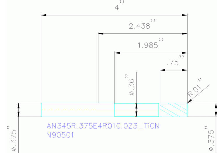 AN345R.375E4R010.0Z3 TICN