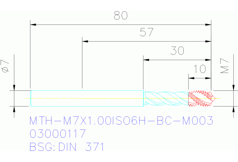 MTH-M7X1.00ISO6H-BC-M003