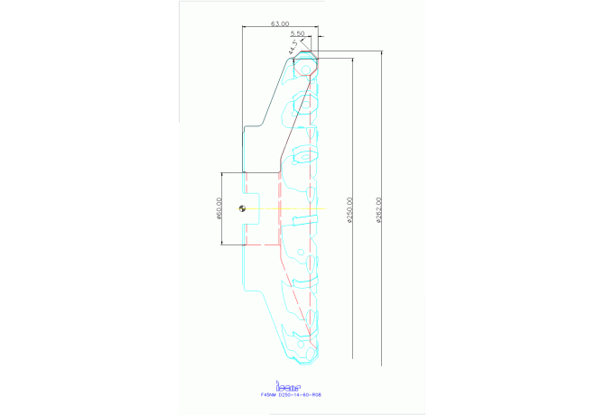 F45NM D250-14-60-R08