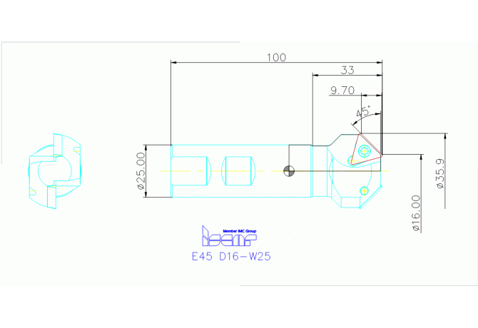 E45 D16-W25