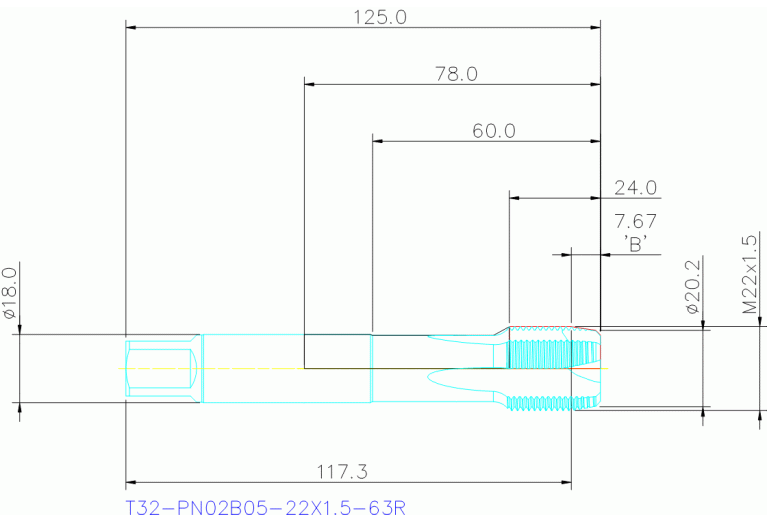T32-PN02B05-22X1.5-63R