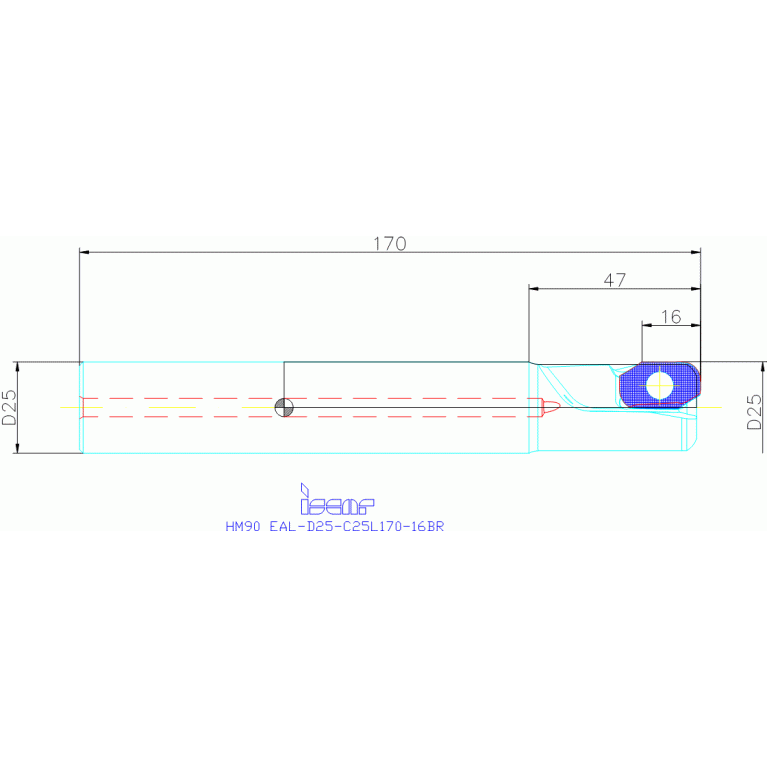 HM90 EAL-D25-C25L170-16BR