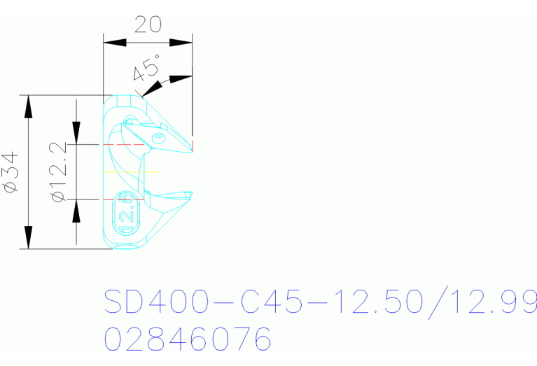 SD400-C45-12.50/12.99
