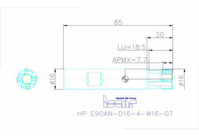 HP E90AN-D16-4-W16-07