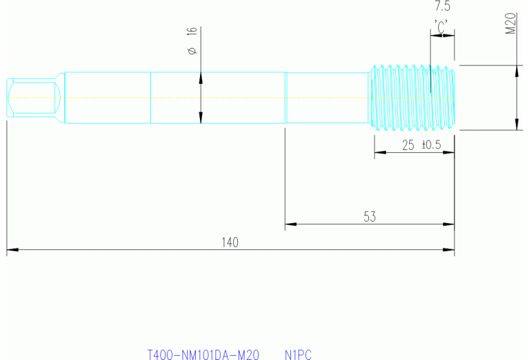 T400-NM101DA-M20 N1PC