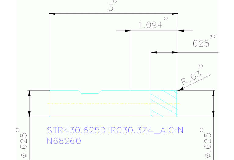 STR430.625D1R030.3Z4 ALCRN