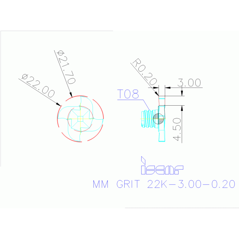MM GRIT 22K-3.00-0.20 IC528