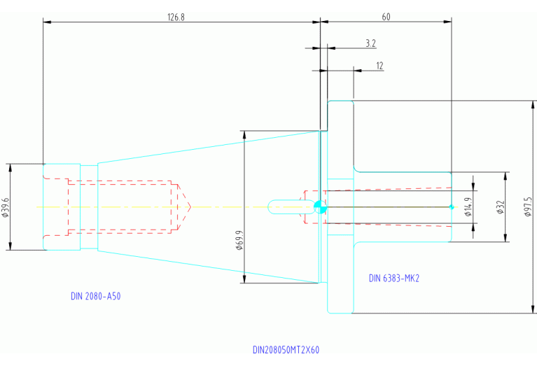 DIN208050MT2X60