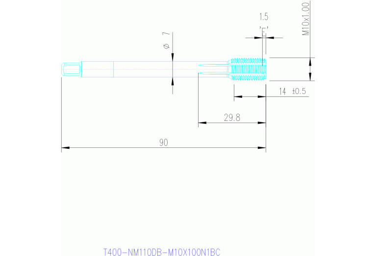 T400-NM110DB-M10X100N1BC