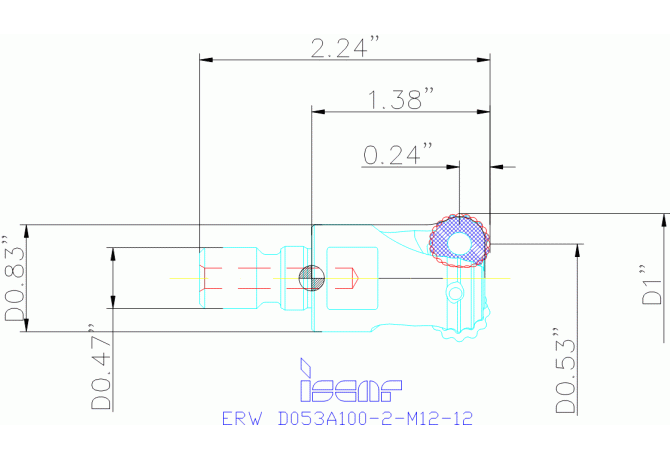 ERW D053A100-2-M12-12