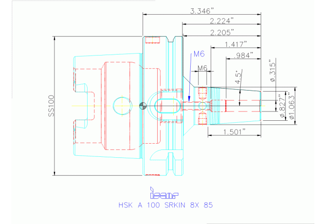 HSK A100 SRKIN8X85