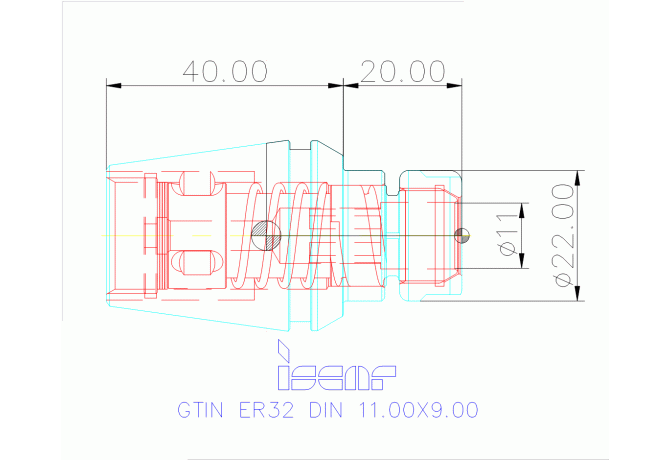 GTIN ER32 DIN 11.00X9.00