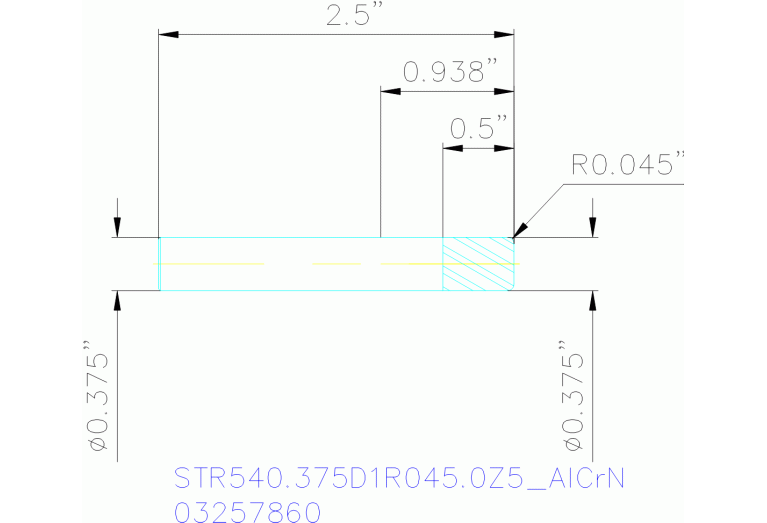 STR540.375D1R045.0Z5 ALCRN