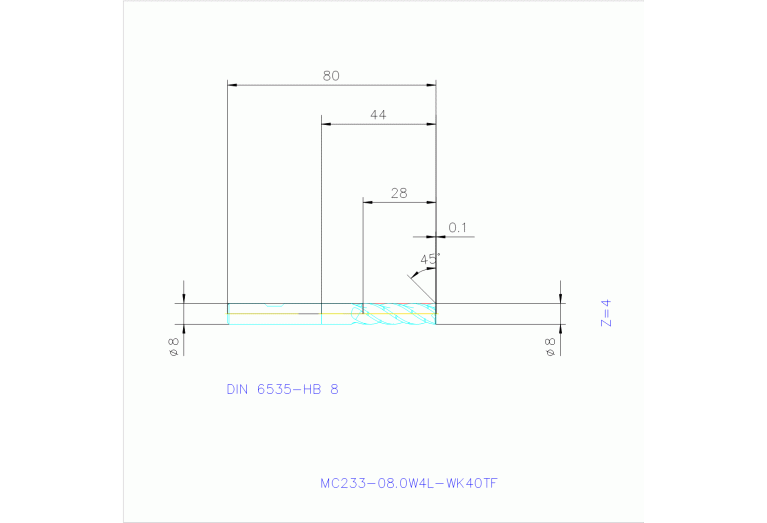 MC233-08.0W4L-WK40TF