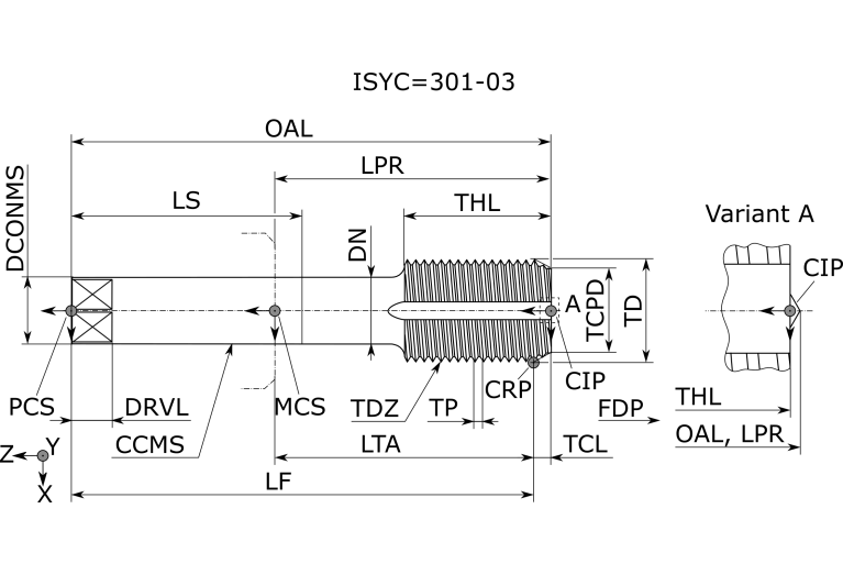 MF-M36X4.00ISO6HX-XC-V055