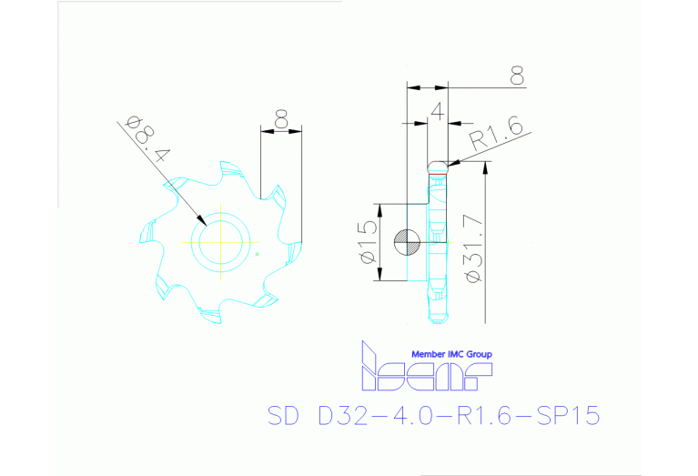 SD D32-4.0-R1.6-SP15 IC908