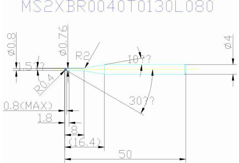 MS2XBR0040T0130L080