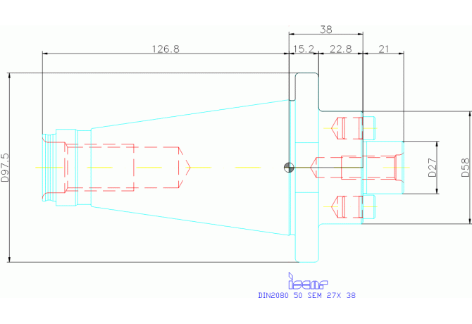 DIN2080 50 SEM 27X 38