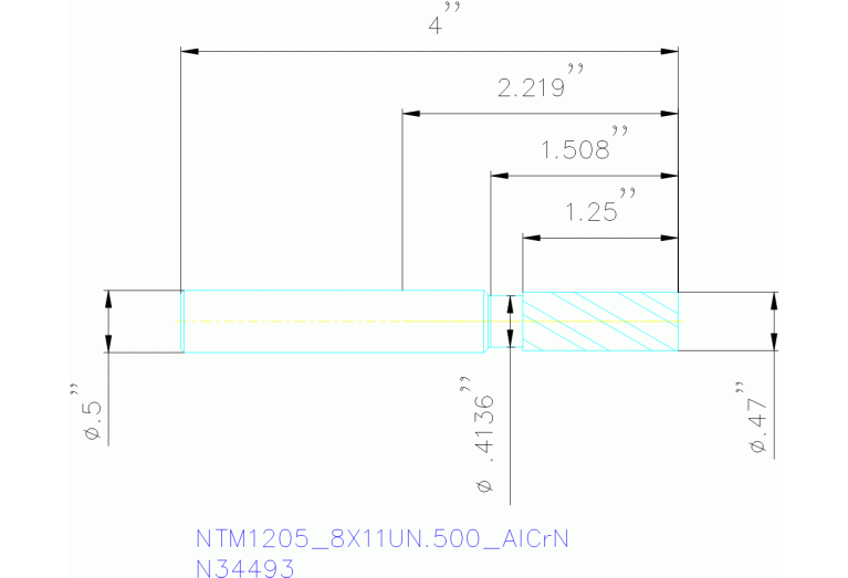 NTM1205/8X11UN.500 ALCRN