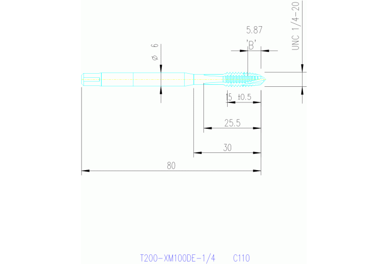 T200-XM100DE-1/4 C110